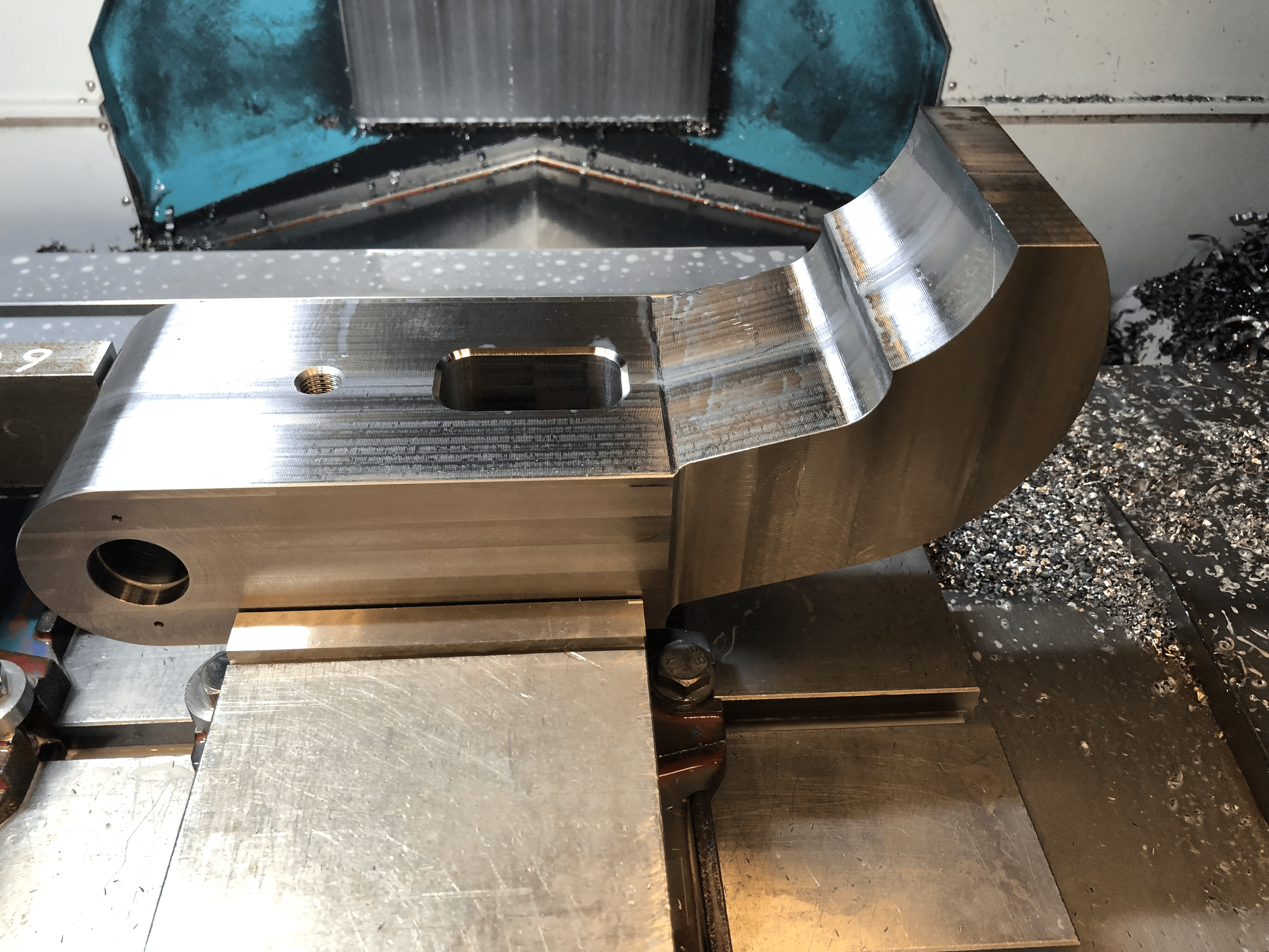 A CNC machined part where the materials and processes were carefully selected to avoid overpaying.